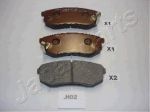 JAPANPARTS Комплект тормозных колодок, диско (PP-H02AF)