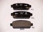 JAPANPARTS Колодки задние CHEVROLET Cruze 09- (R15)/OPEL Astra J (PP-W05AF)