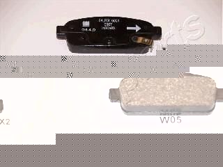 JAPANPARTS Колодки задние CHEVROLET Cruze 09- (R15)/OPEL Astra J (PP-W05AF)