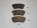 JAPANPARTS Комплект тормозных колодок, диско (PPK04AF)