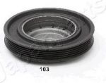 JapanParts PU-103 ременный шкив, коленчатый вал на NISSAN QASHQAI / QASHQAI +2 (J10, JJ10)