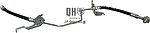JP 1261700709 тормозной шланг на OPEL ASTRA H (L48)