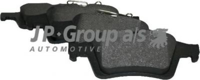 JP 1263700610 Колодки тормозные дисковые задние / FORD C-Max,Focus-II,Transit Connect;MAZDA-3/5;OPEL Signum,Vectra-C; SAAB-9/3 04/02~