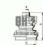 JP 3343700419 комплект пылника, приводной вал на FIAT PANDA (141A_)