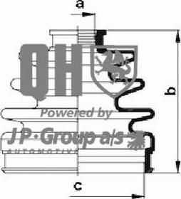 JP 3543600519 комплект пылника, приводной вал на ROVER 600 (RH)