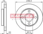 KAMOKA 1031532 тормозной диск на FORD FIESTA фургон (FVD)