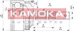 KAMOKA 6029 Шарнирный комплект, приводной вал