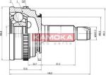 KAMOKA 6800 шарнирный комплект, приводной вал на HONDA ACCORD IV (CB)
