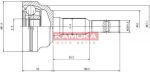 KAMOKA 6952 Шарнирный комплект, приводной вал