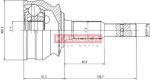 KAMOKA 7076 Шарнирный комплект, приводной вал