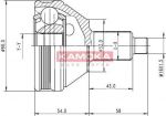KAMOKA 7086 шарнирный комплект, приводной вал на VW POLO (9N_)