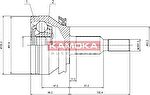 KAMOKA 7526 Шарнирный комплект, приводной вал