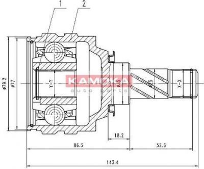KAMOKA 8717 шарнирный комплект, приводной вал на OPEL CORSA C фургон (F08, W5L)