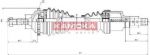 KAMOKA CT1138936A приводной вал на PEUGEOT 206 Наклонная задняя часть (2A/C)