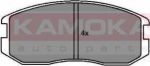 KAMOKA JQ1011518 комплект тормозных колодок, дисковый тормоз на MITSUBISHI LANCER IV (C6_A, C7_A)
