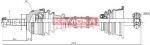 KAMOKA RN1138909A приводной вал на RENAULT MEGANE I (BA0/1_)