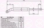 KLOKKERHOLM 00577122 газовая пружина, крышка багажник на 5 Touring (E34)