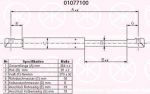 KLOKKERHOLM 01077100 газовая пружина, крышка багажник на ALFA ROMEO 156 (932)