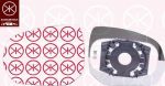 KLOKKERHOLM 05381063 зеркальное стекло, наружное зеркало на PEUGEOT 5008
