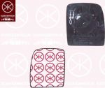 KLOKKERHOLM 05571064 зеркальное стекло, наружное зеркало на PEUGEOT EXPERT Tepee (VF3V_)