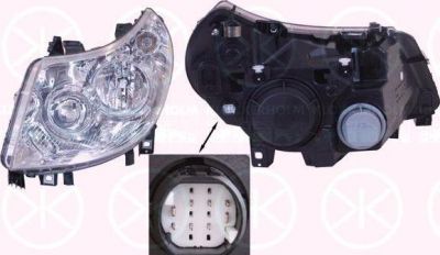 KLOKKERHOLM 20970141 основная фара на FIAT DUCATO c бортовой платформой/ходовая часть (250, 290)