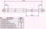 KLOKKERHOLM 25552800 газовая пружина, капот на FORD MONDEO III седан (B4Y)