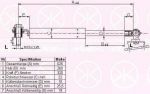 KLOKKERHOLM 29367101 газовая пружина, крышка багажник на HONDA CIVIC VI Hatchback (EJ, EK)