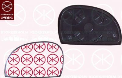 KLOKKERHOLM 31551065 зеркальное стекло, наружное зеркало на HYUNDAI ACCENT II седан (LC)