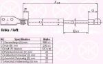 KLOKKERHOLM 34507121 газовая пружина, крышка багажник на MAZDA 626 V Station Wagon (GW)