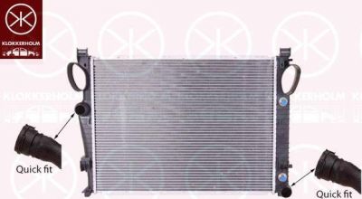 KLOKKERHOLM 3517302311 радиатор, охлаждение двигателя на MERCEDES-BENZ S-CLASS (W220)