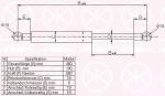 KLOKKERHOLM 35272800 газовая пружина, капот на MERCEDES-BENZ E-CLASS универсал (S210)
