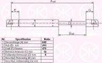 KLOKKERHOLM 50327101 газовая пружина, крышка багажник на SUZUKI WAGON R+ (MM)