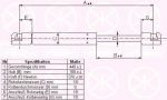 KLOKKERHOLM 50407100 газовая пружина, крышка багажник на OPEL OMEGA B (25_, 26_, 27_)