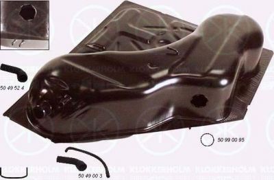 KLOKKERHOLM 5049019 топливный бак на OPEL KADETT E фургон (37_, 47_)