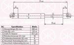 KLOKKERHOLM 50497105 газовая пружина, крышка багажник на ROVER 100 / METRO (XP)