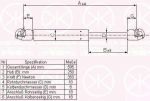 KLOKKERHOLM 50507100 газовая пружина, крышка багажник на OPEL ASTRA F Наклонная задняя часть (53_, 54_, 58_, 59_)