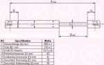 KLOKKERHOLM 50637100 газовая пружина, крышка багажник на OPEL ZAFIRA B (A05)