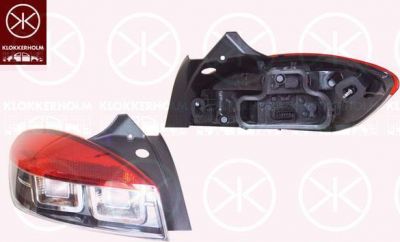 KLOKKERHOLM 60430709A1 задний фонарь на RENAULT MEGANE III купе (DZ0/1_)