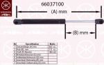 KLOKKERHOLM 66037100 газовая пружина, крышка багажник на SKODA CITIGO