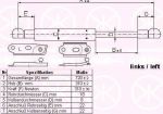 KLOKKERHOLM 81147121 газовая пружина, крышка багажник на TOYOTA COROLLA Wagon (__E11_)