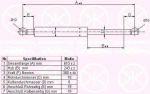 KLOKKERHOLM 81437100 газовая пружина, крышка багажник на TOYOTA CARINA E (_T19_)