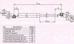 KLOKKERHOLM 81547102 газовая пружина, крышка багажник на TOYOTA PREVIA (TCR2_, TCR1_)