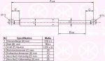 KLOKKERHOLM 90377120 газовая пружина, крышка багажник на VOLVO V70 II (SW)