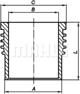 Knecht/Mahle 004 WR 17 гильза цилиндра на MERCEDES-BENZ SK