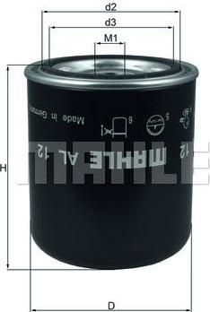 Knecht/Mahle AL 12 патрон осушителя воздуха, пневматическая система на MERCEDES-BENZ LK/LN2