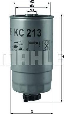 Knecht/Mahle KC 213 топливный фильтр на ALFA ROMEO 147 (937)