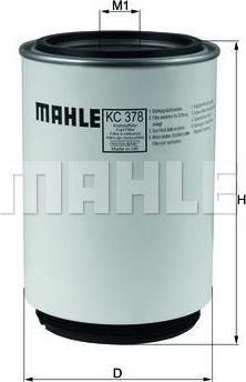 Knecht/Mahle KC 378D топливный фильтр на VOLVO FM 9