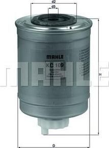 KNECHT/MAHLE Фильтр топливный FORD-Transit 2.5 DI,TD 09/97 (1097091, KC109)