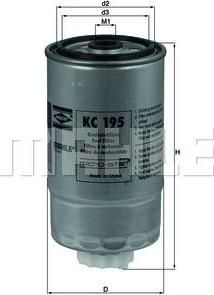 KNECHT/MAHLE Фильтр топливный LDV MAXUS (KC195) KNECHT/MAHLE Фильтр топливный LDV MAXUS (KC195)