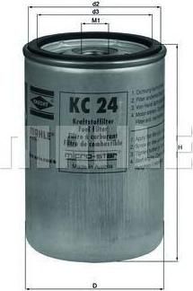 KNECHT/MAHLE Фильтр топливный VOLVO / RENAULT (466987, KC24) KNECHT/MAHLE Фильтр топливный VOLVO / RENAULT (466987, KC24)